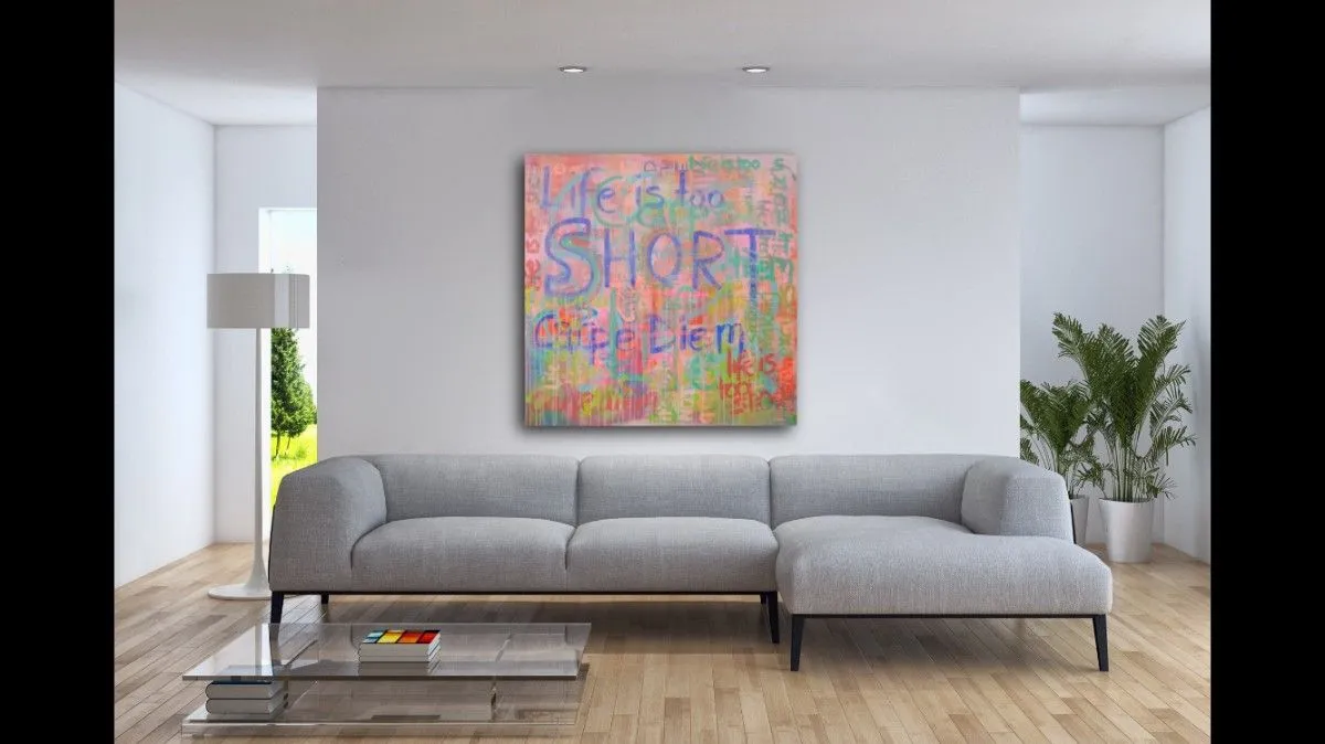 Life is short II, artwork by Stephanie Fonteyn