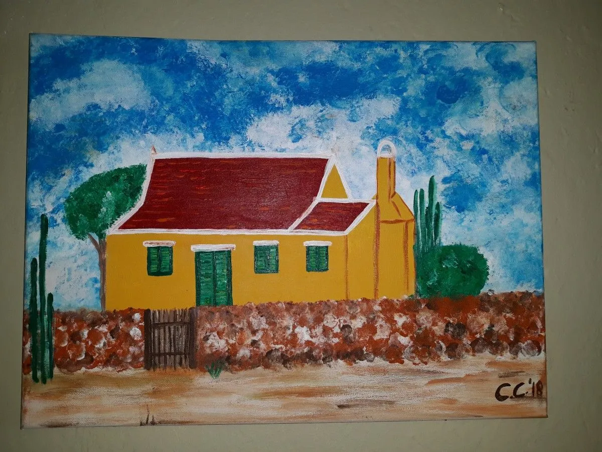 Cunucu house, artwork by Caroline D'Aguiar