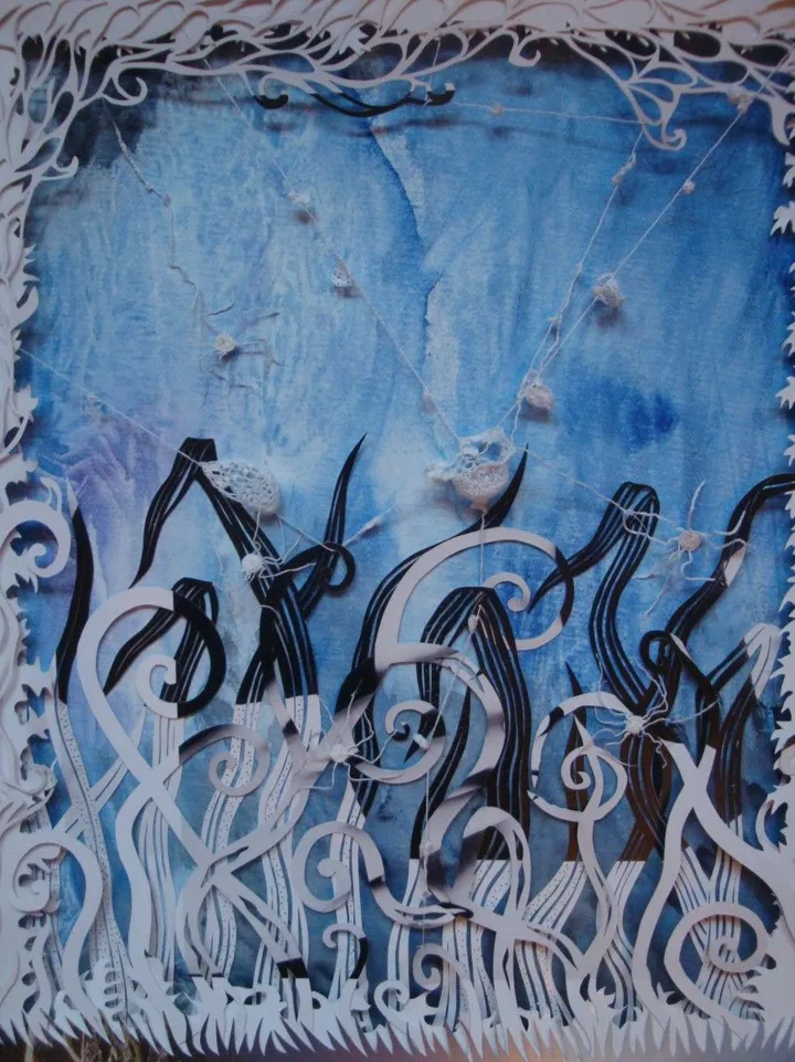 Politologues tisserands de l' air, artwork by Chloé Clim