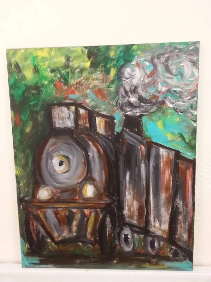 P'tit train va loin, artwork by steeve bouchard
