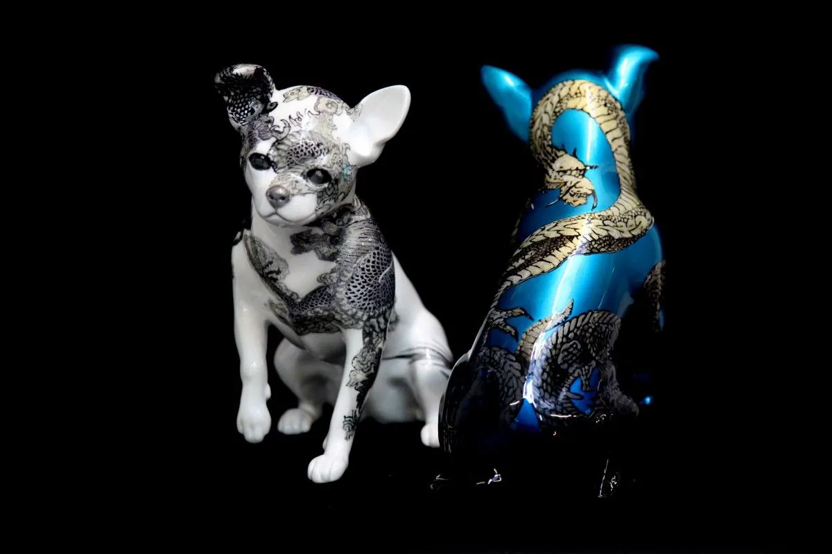 arietti mini dog dragon, œuvre de Arietti Atelier