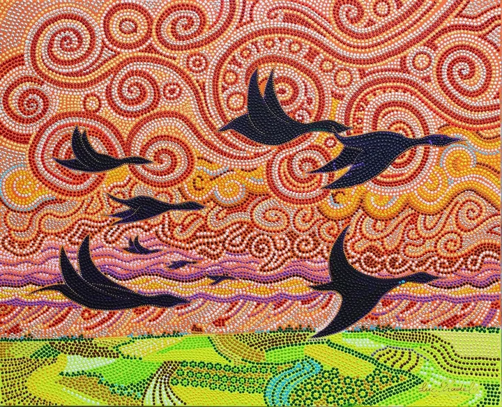 Migration, artwork by luc Pradel