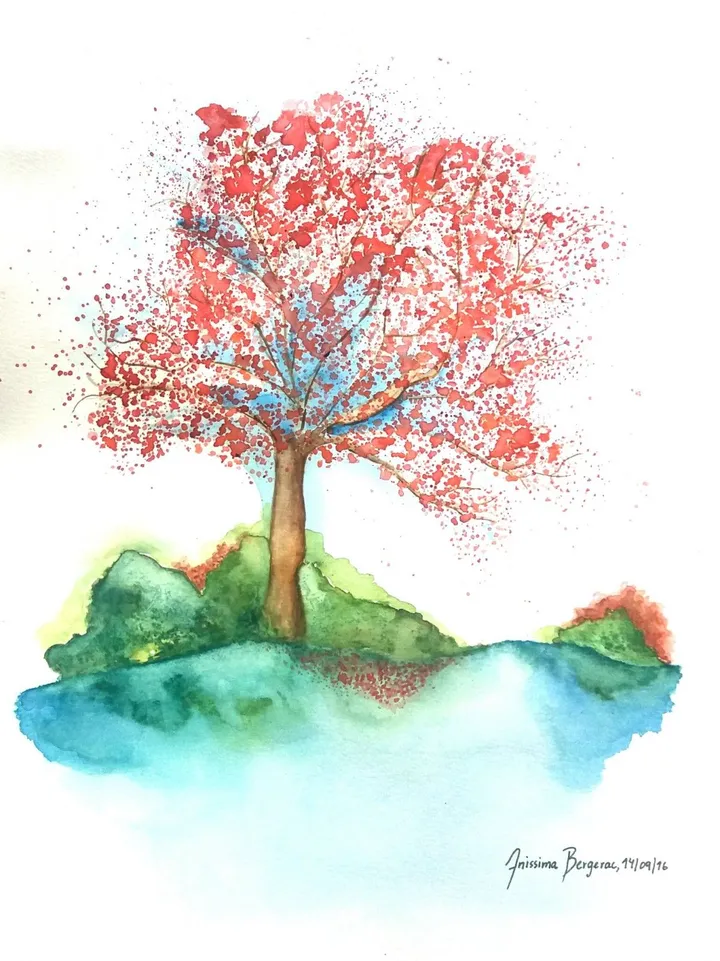 L'ARBRE DU LAC, artwork by Ana V