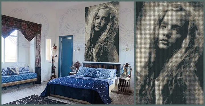 portrait, artwork by michael morkos