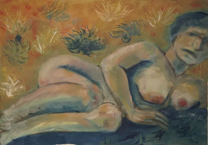 Nude, reclining, œuvre de Kenneth Friend