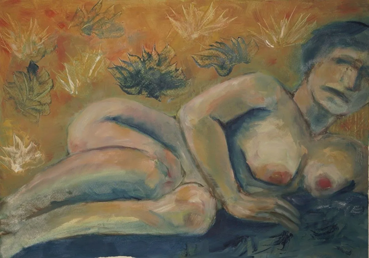 Nude, reclining, œuvre de Kenneth Friend
