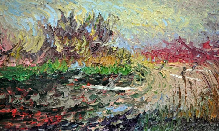 Kayakers, œuvre de Olga Bezhina
