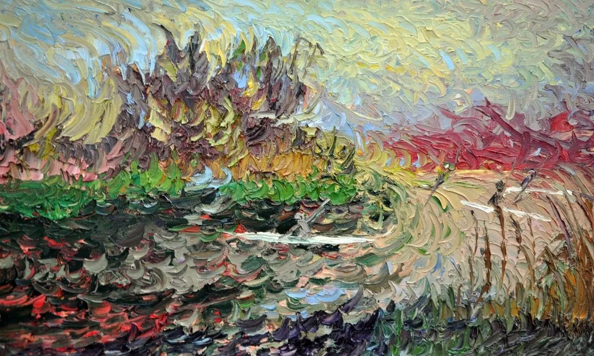 Kayakers, œuvre de Olga Bezhina