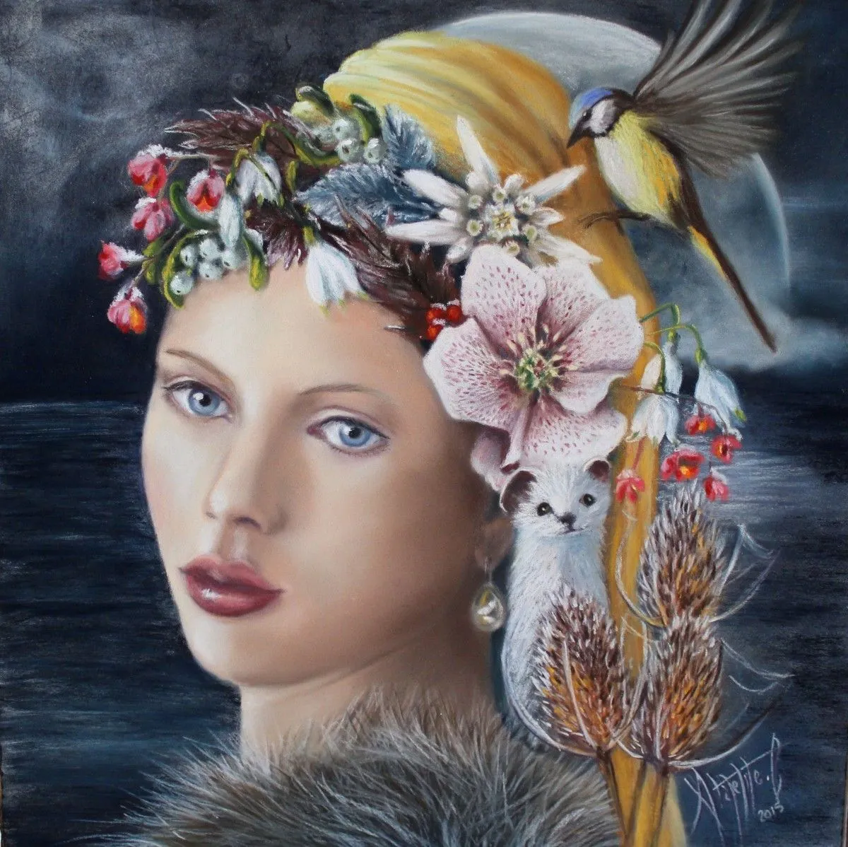 Fille de l'hiver, artwork by Céline Alapetite