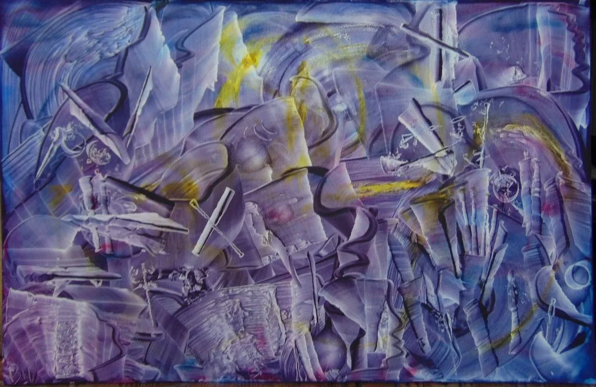 N°76 sans titre, œuvre de Bernard Waechter