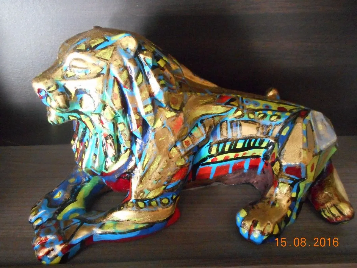 " Le répit du Lion"Multicouleur 1 Srjj tdr, œuvre de Sam Redchouss