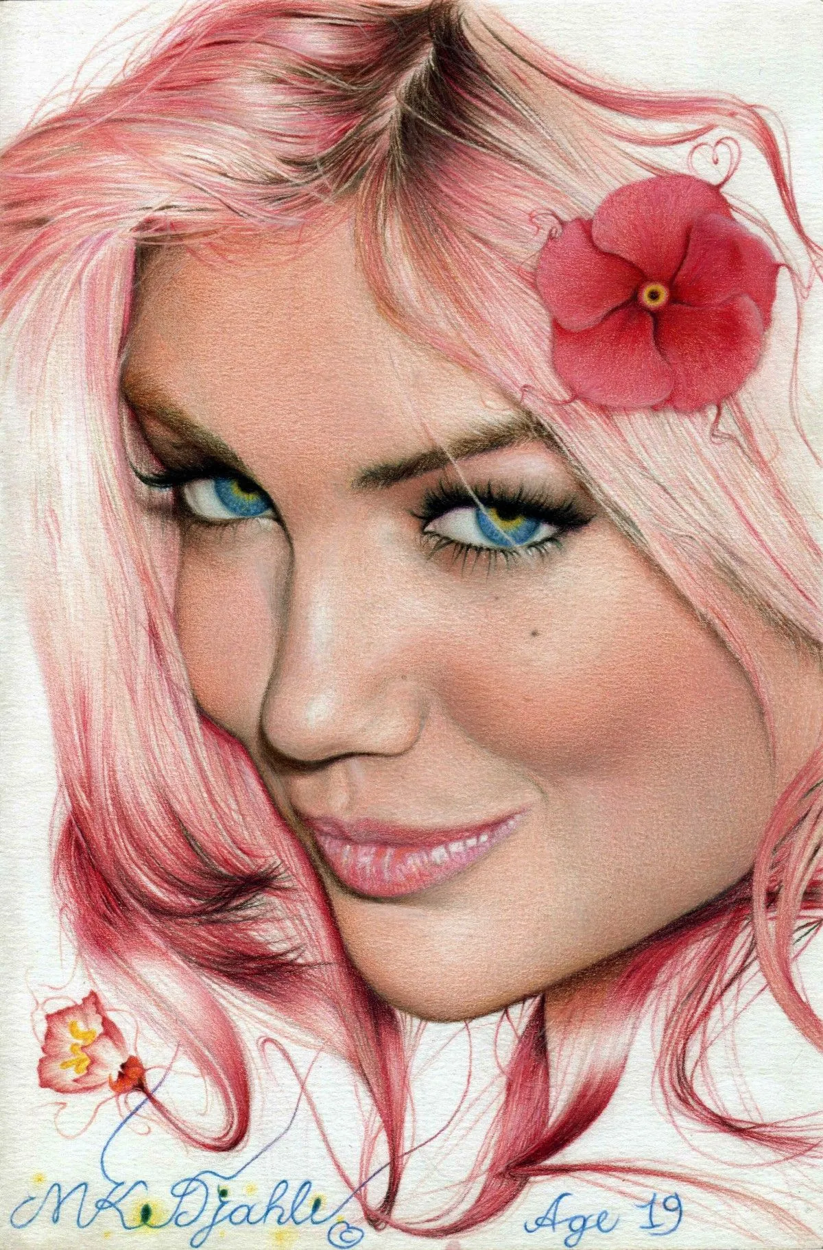 Kate Upton, artwork by Khalil Djahli