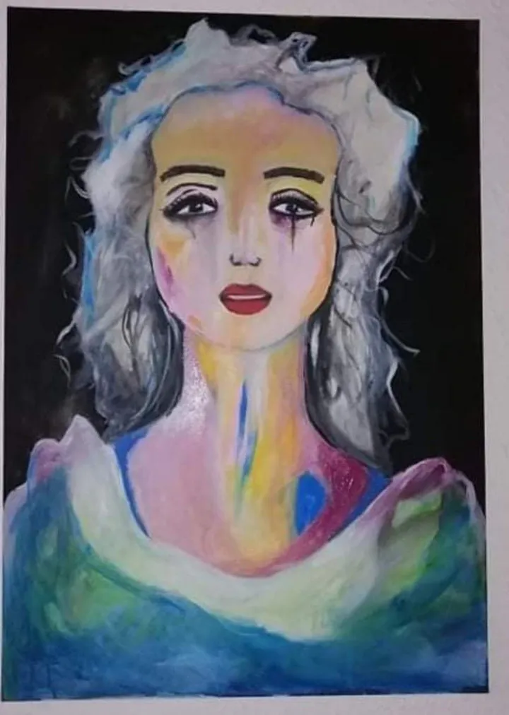 Souffrir en silence, artwork by Cyrine NJ