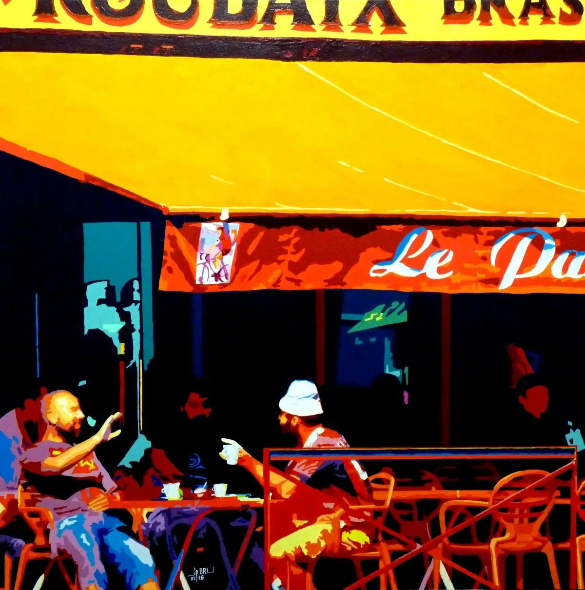 LE PARIS ROUBAIX, artwork by jean-pierre bru