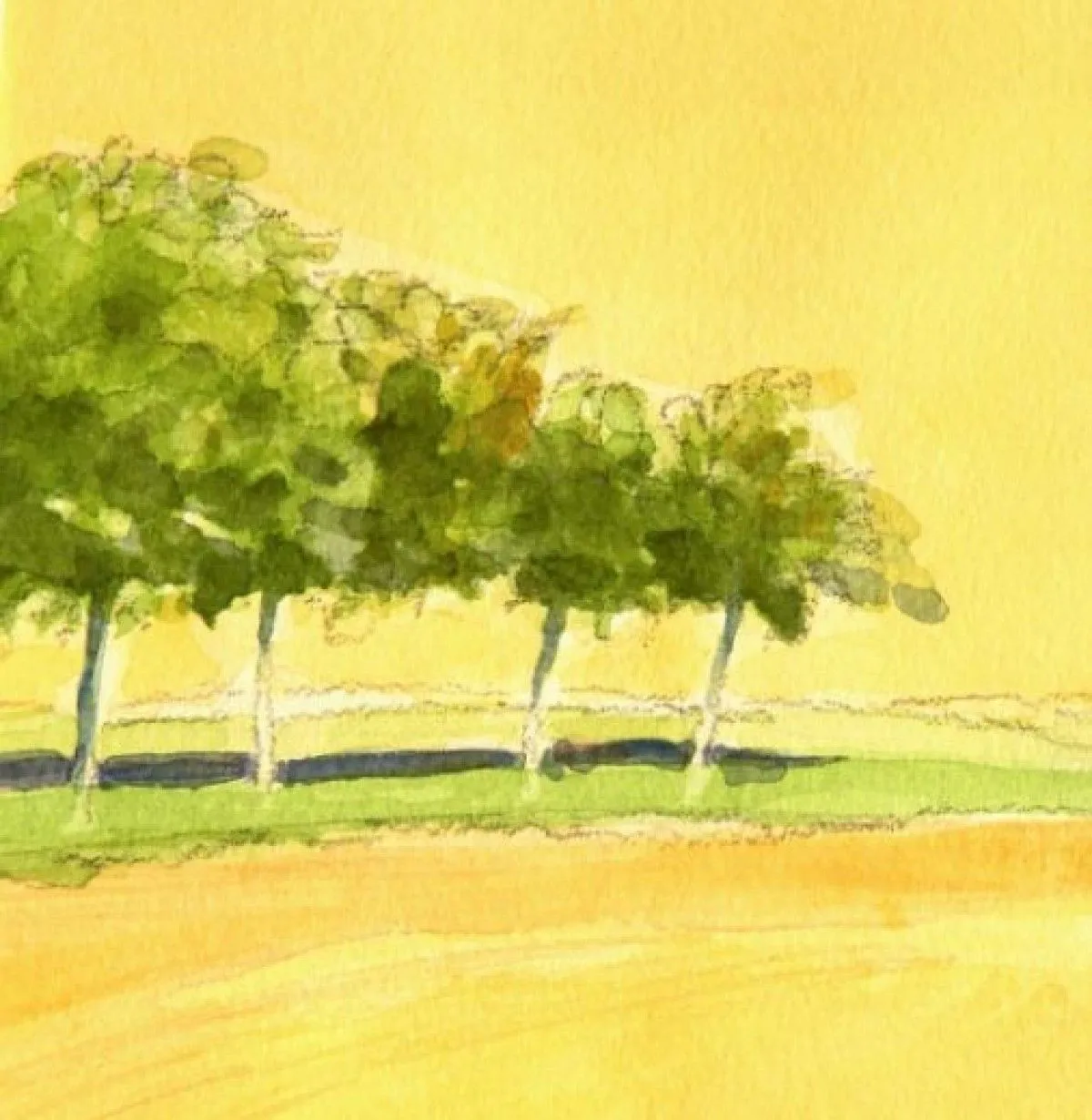 yellow, artwork by François Paris