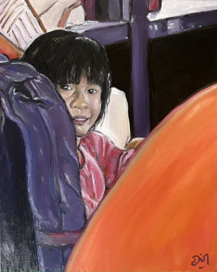 "La petite fille de Can Tho", artwork by Dimitri Vincent