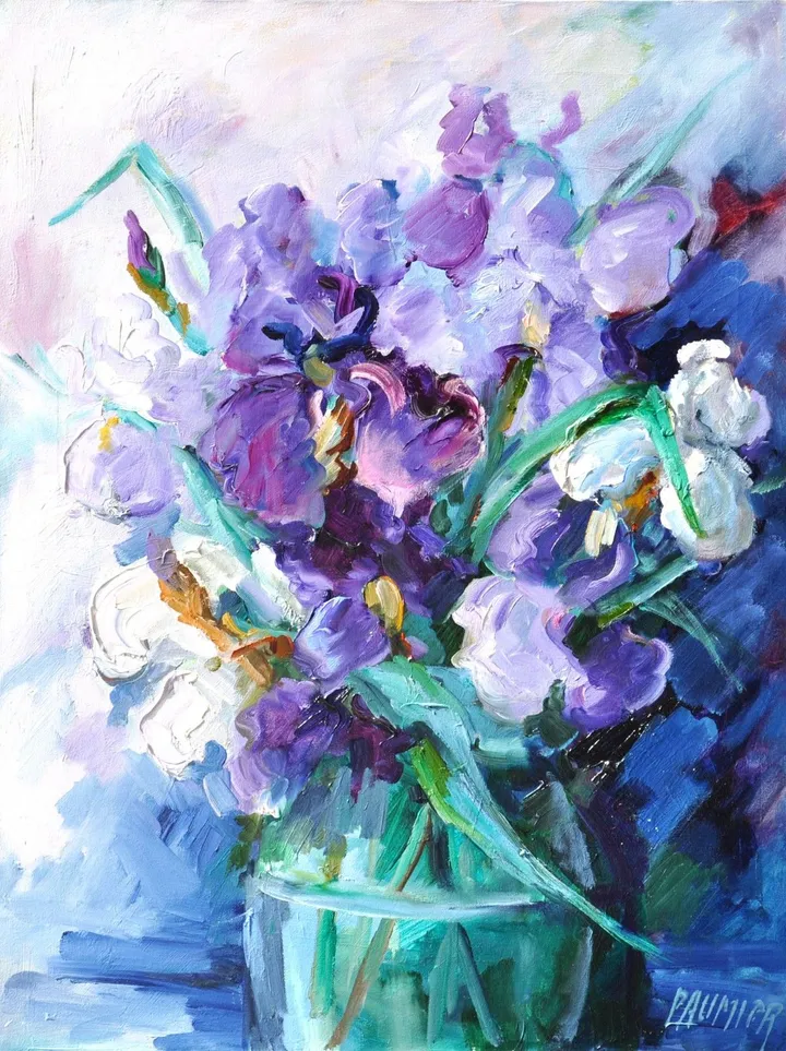 Le vase d'iris, œuvre de Galerie Arnaud