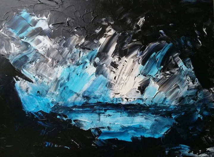 LA MEMOIRE ET LA MER, œuvre de PATRICIA CLAIRE LANGLET