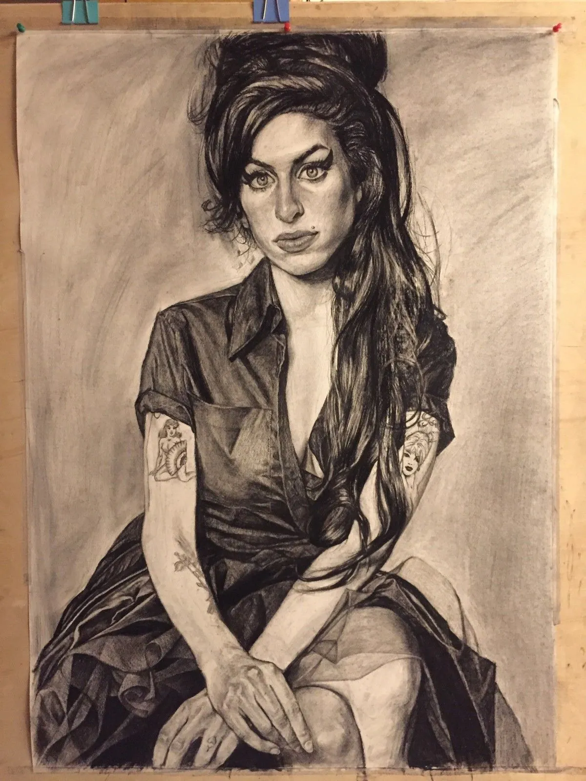 Portrait of Amy Winehouse, œuvre de BO Han