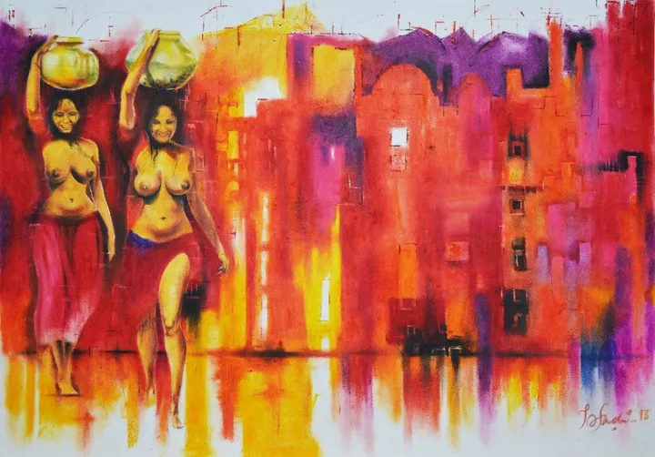 paani re paani [expressions of emancipation], artwork by tejinder ladi singh