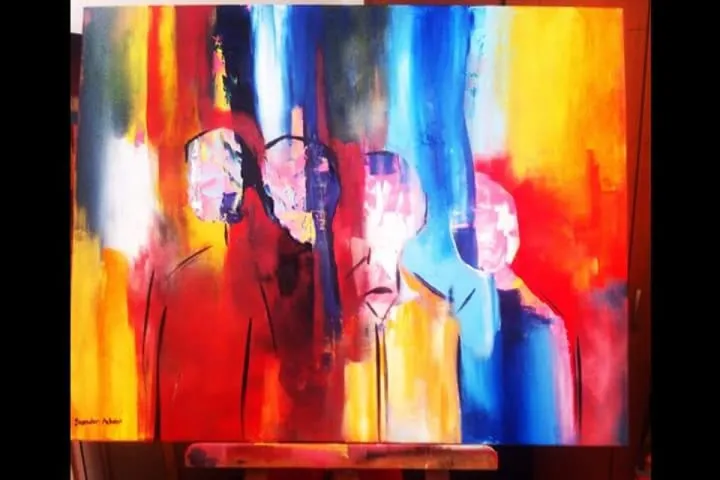 Les uns-quart, artwork by Skander Achour