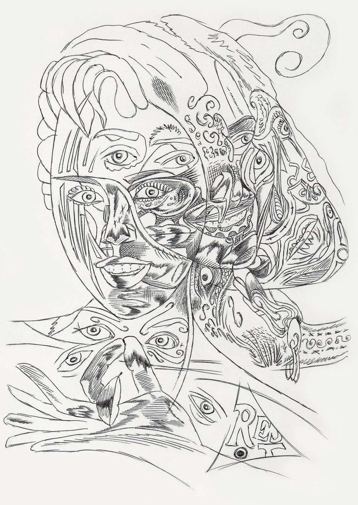 /-°), artwork by Laura H
