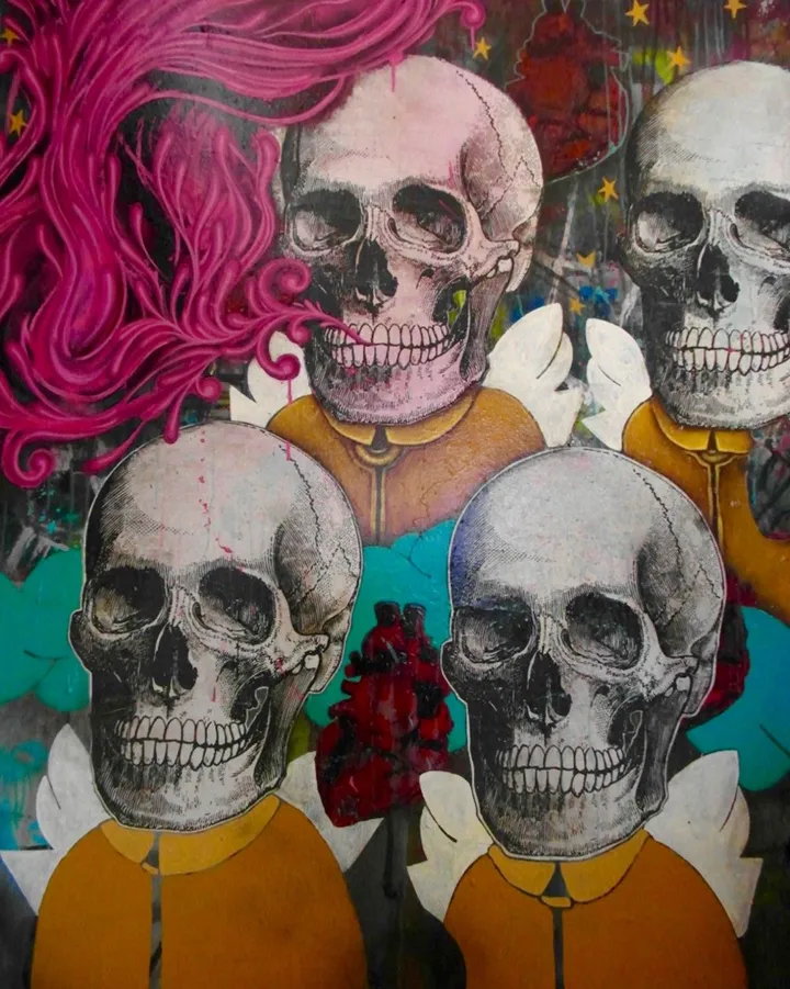 the singing choir of eternal harmony, œuvre de victor sandoval