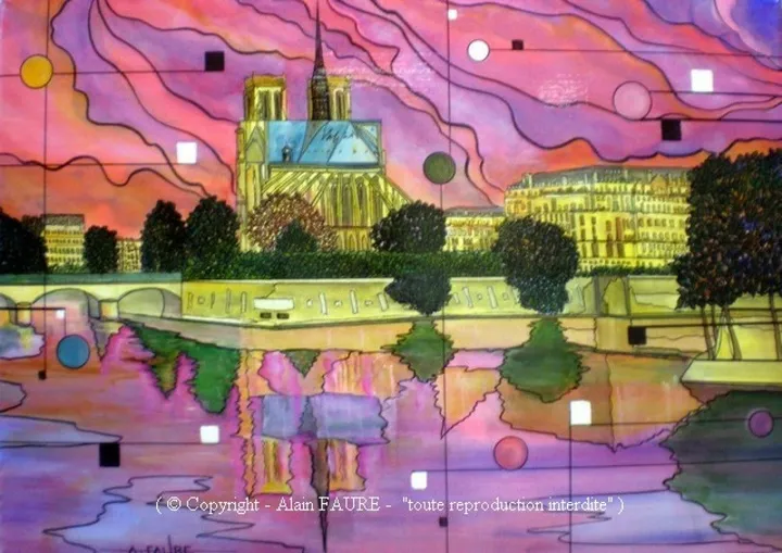 LA DAME DE LA SEINE, œuvre de Alain FAURE