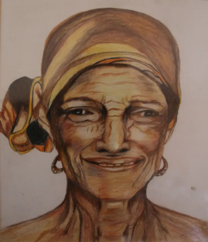 Aging face of beauty, œuvre de Tegwyn Fietze