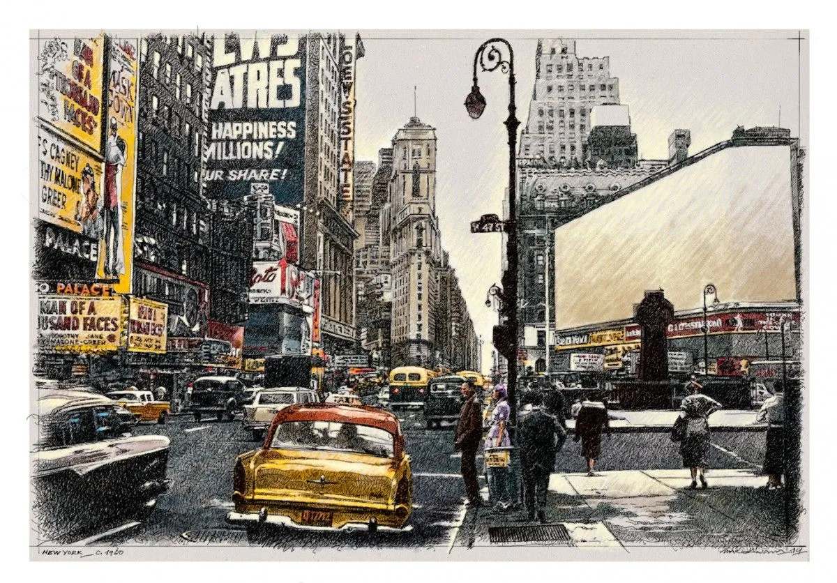 NYC, artwork by marco angeli