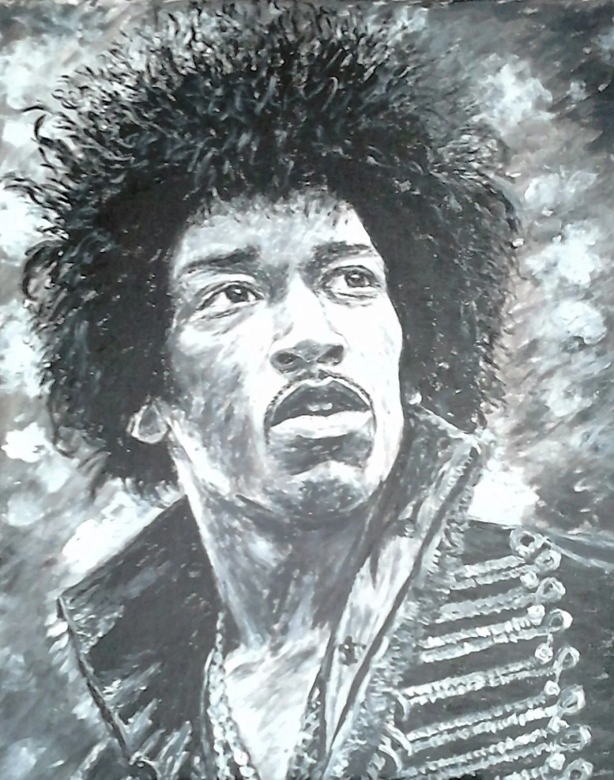 Jimi Hendrix, artwork by ennoa sanna