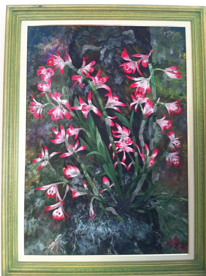 Orchids in their habitat., œuvre de Keller Rubens