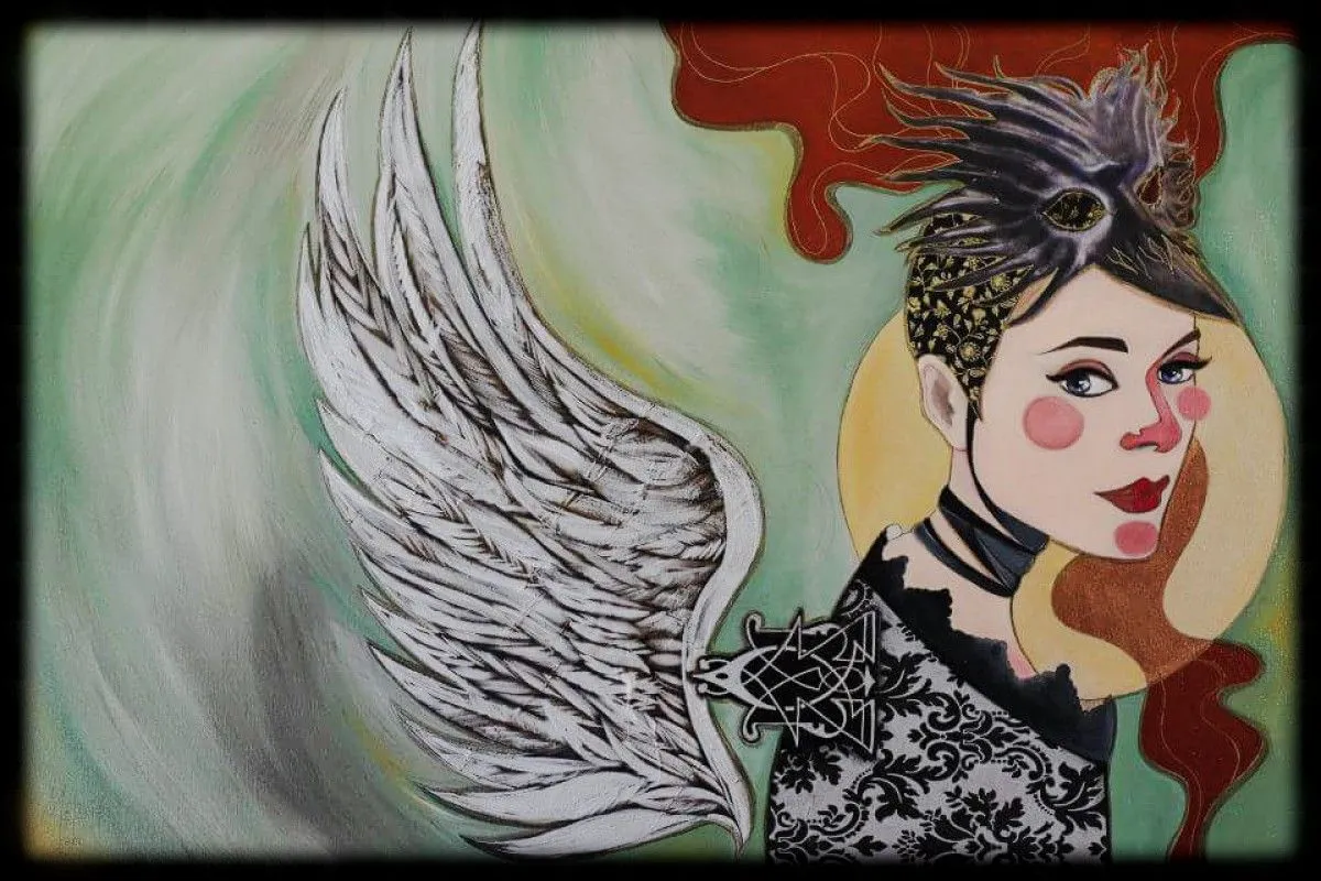 Raven Aviator Girl, artwork by Melanie Stapelberg