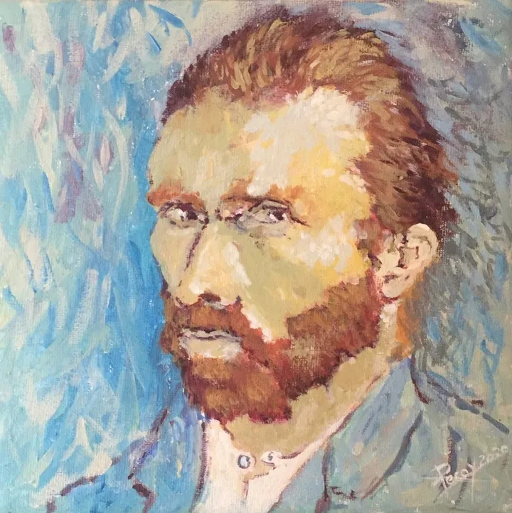 Van Gogh portrait, artwork by Romuald Leroy