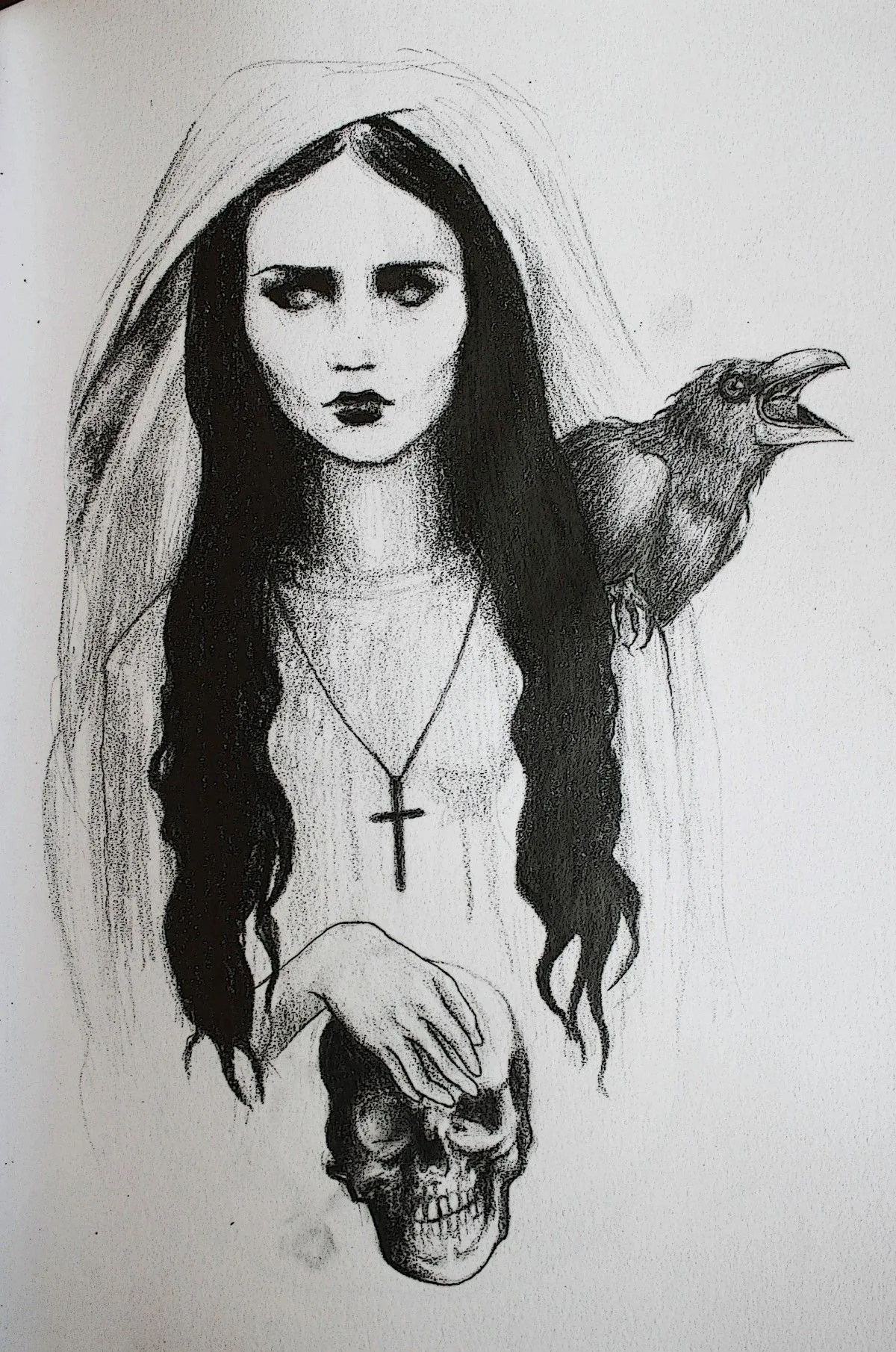 Ghost Lady, artwork by Maria Johnson