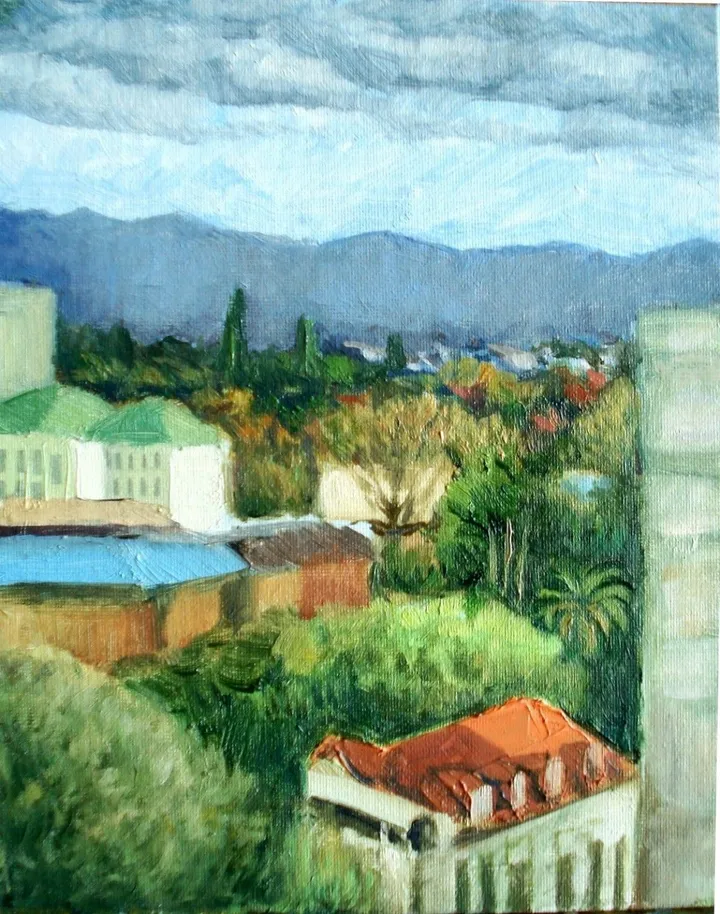 View from the studio, œuvre de George Grim
