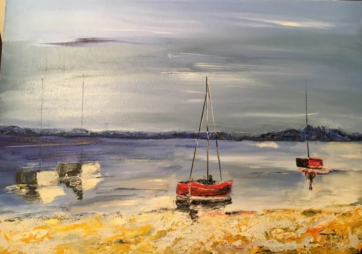 les voiliers, artwork by Val Mzr