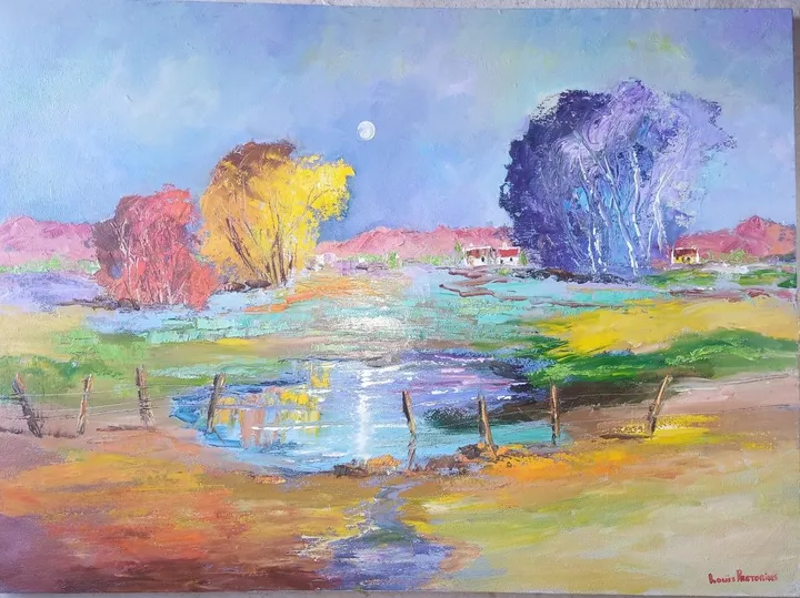 Dam Moon Cottages, œuvre de Louis Pretorius