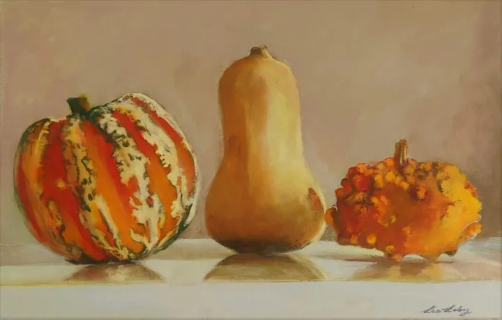 Three pumpkins, œuvre de Lea Laboy