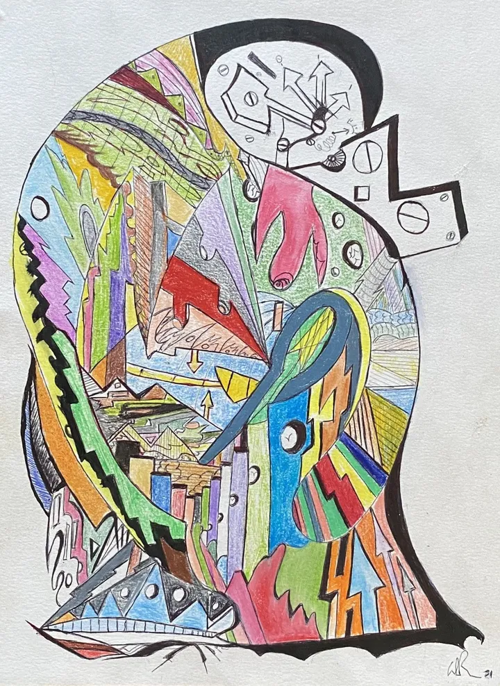 Time - Time, artwork by Denis Roucau