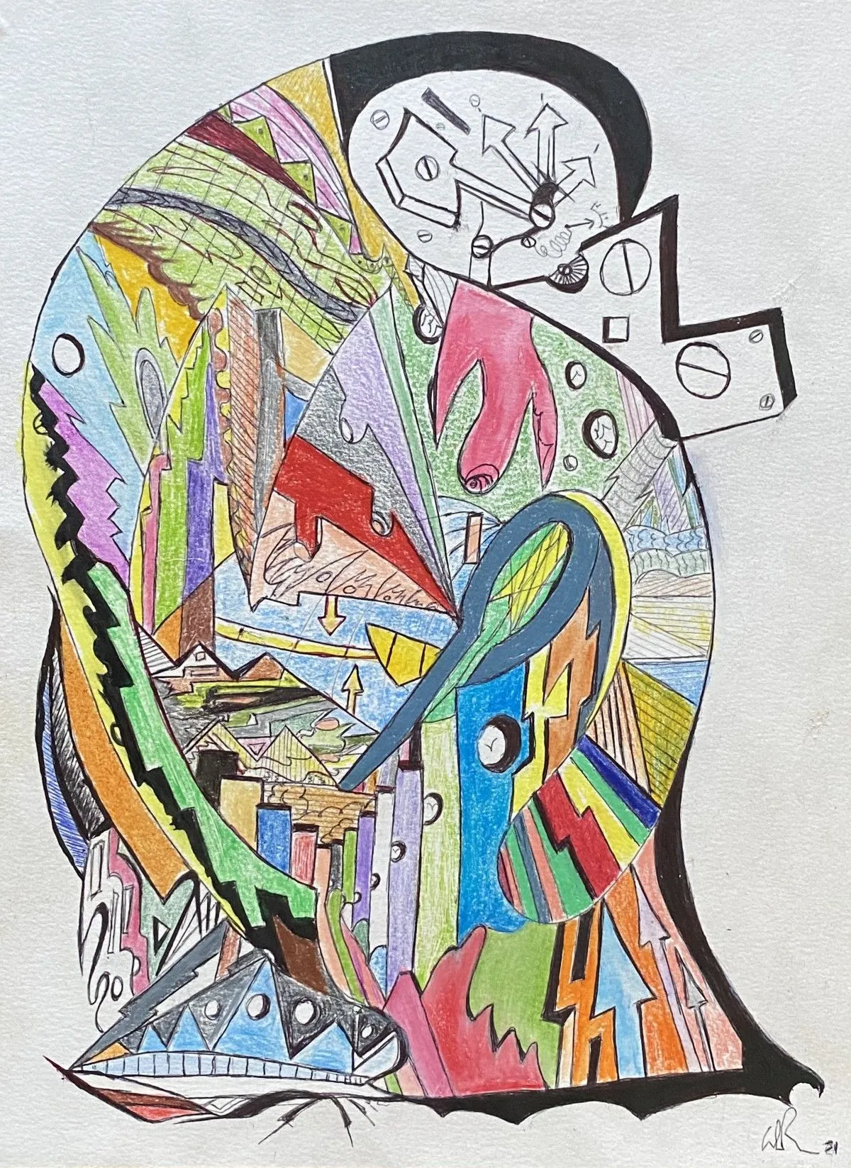 Time - Time, artwork by Denis Roucau