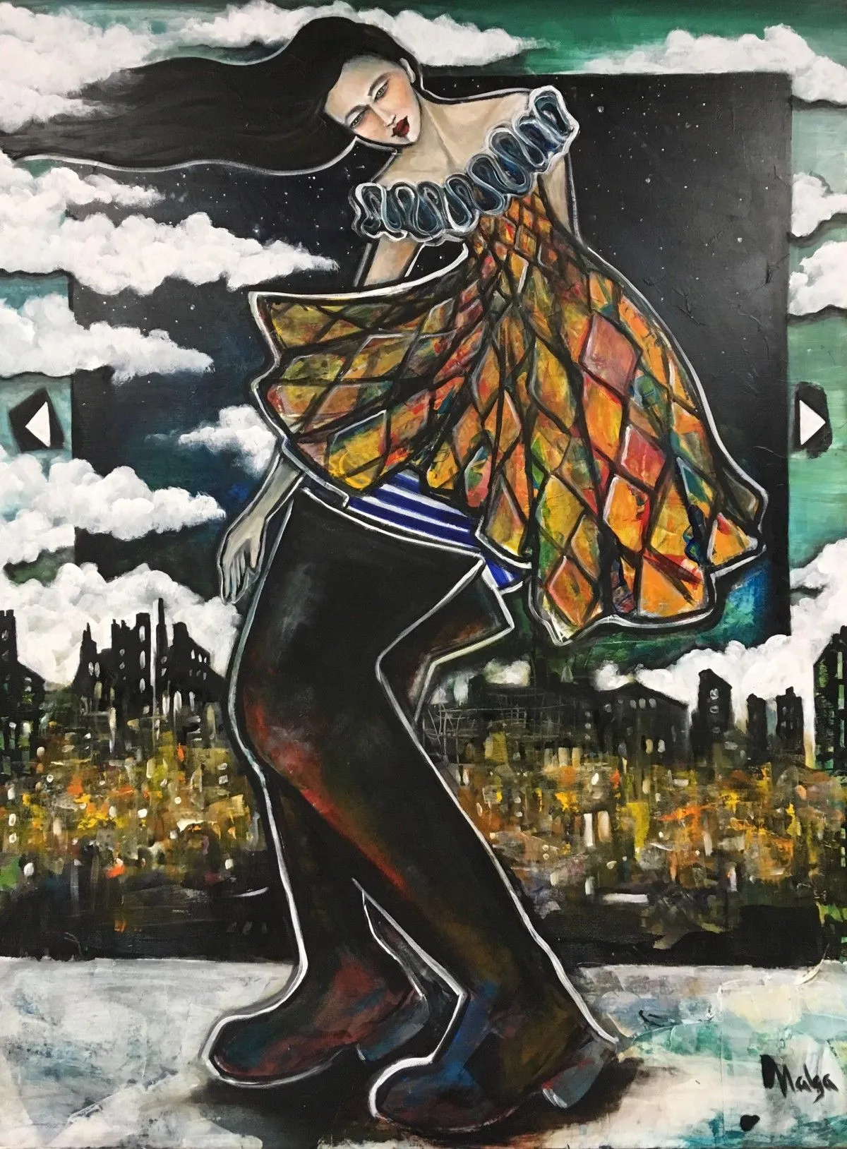 Le toit, œuvre de Malga Art