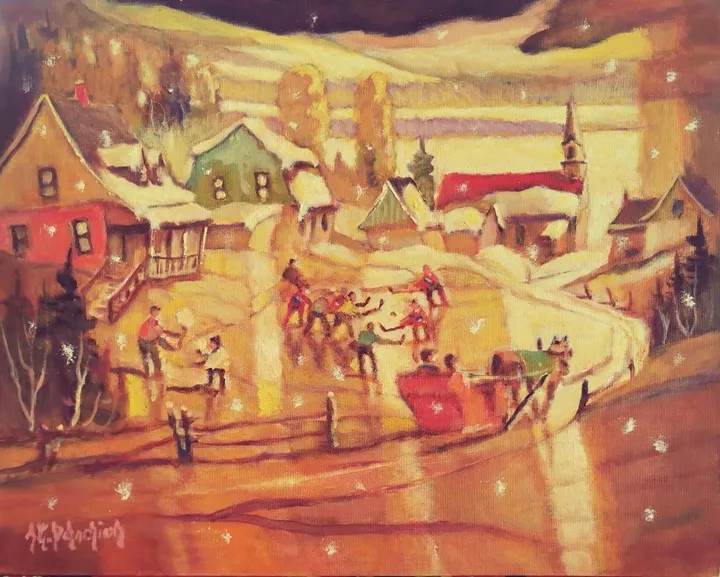 La quatrième joute (Charlevoix), œuvre de Jean-Guy Desrosiers