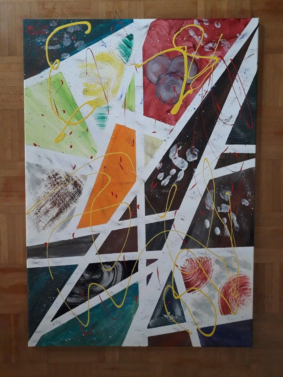 Dissertation in yellow, artwork by Cerasela Ciobanu