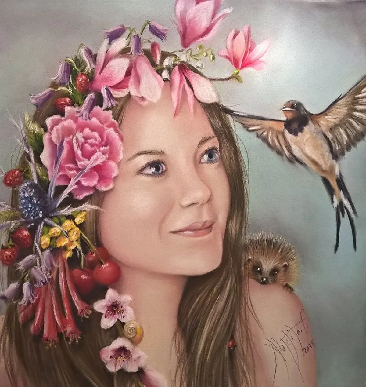 La fille du printemps, artwork by Céline Alapetite