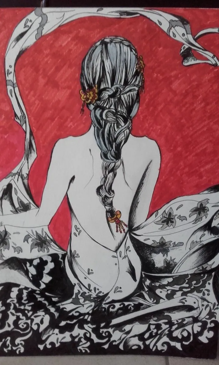Rouge, œuvre de Cécile Bier