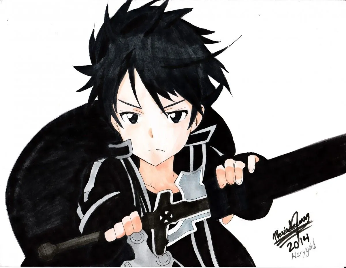 Kirito - Sword Art Online, artwork by Margold Reina