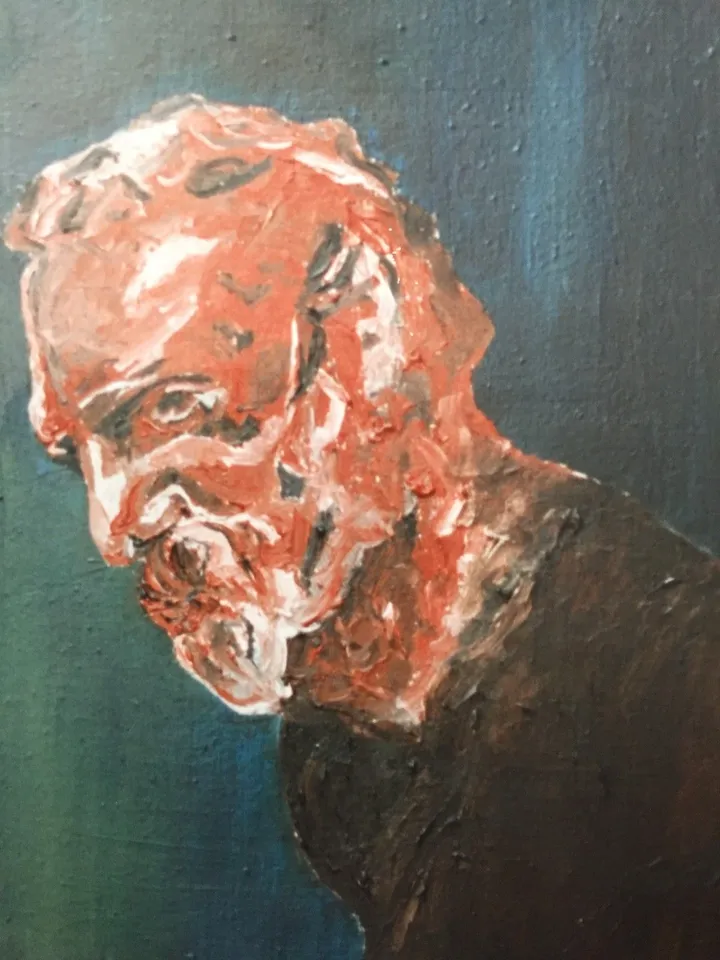 Victor Hugo, étude à l'huile, œuvre de guenael revel