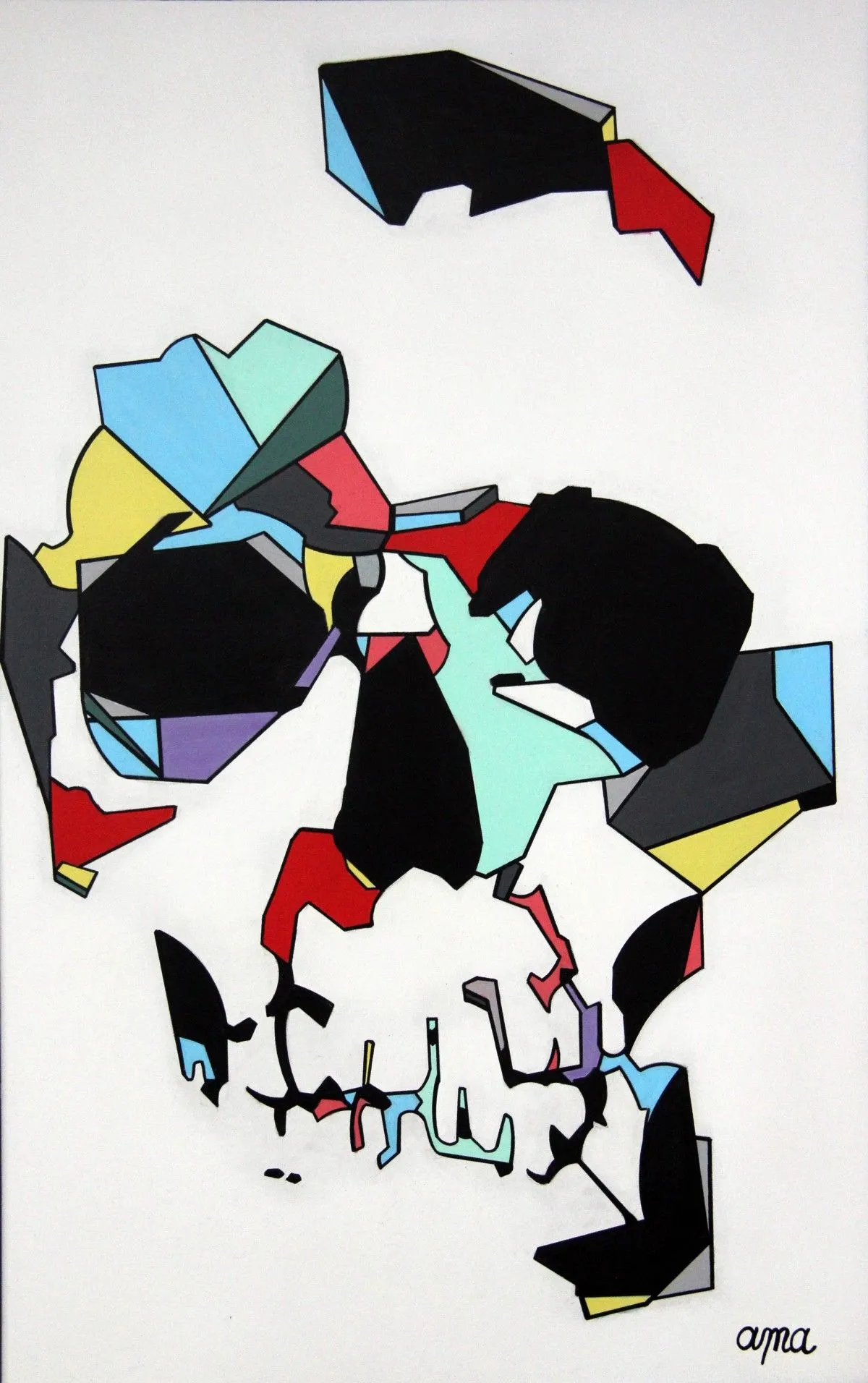 Tête de mort, œuvre de Christian Addezi