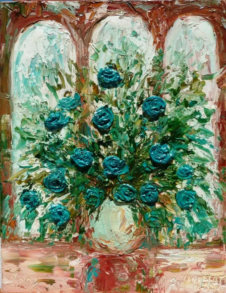 petit Turquoise, artwork by marie momelat